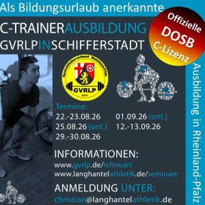 C-TRAINER AUSBILDUNG RHEINLAND-PFALZ IN SCHIFFERSTADT